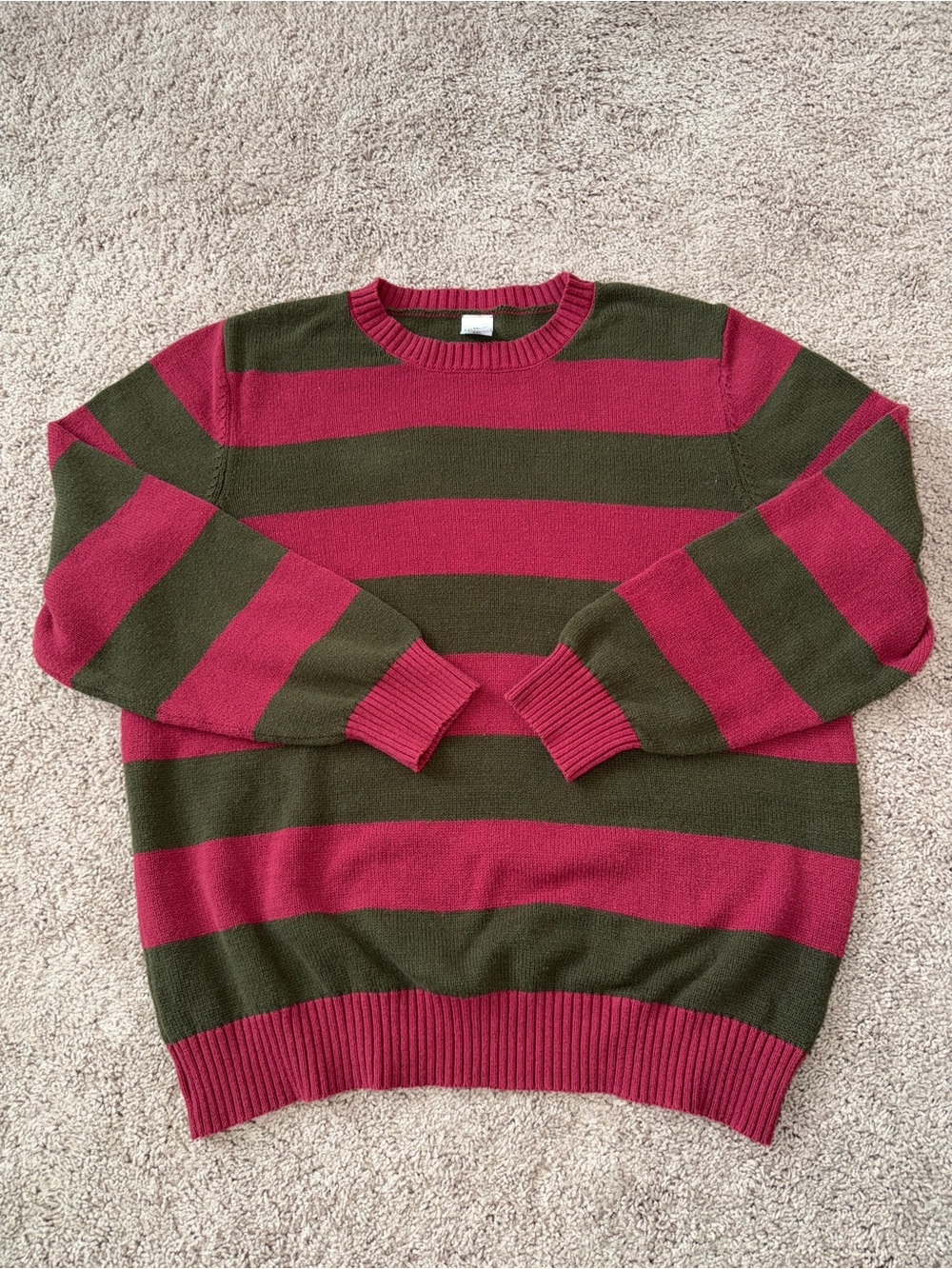 A Nightmare on Elm Street Freddy Krueger Striped Costume Sweater XXL